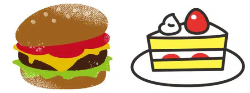 高カロリーな食べ物,イメージ